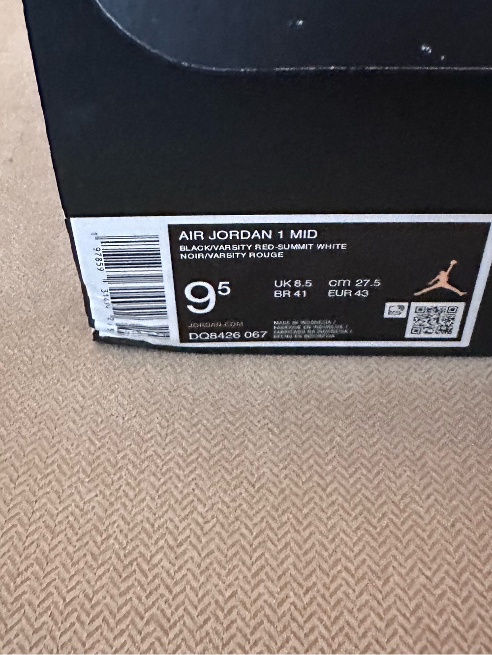 Jordan 1 Mid sneakers; size 9.5 US (Men’s) #basketball #retro - Picture 7 of 7